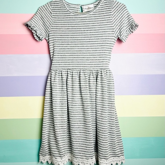 Rare Editions Stripped dress, casual or formal, size 10/12 - Picture 1 of 7